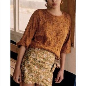 Sezane Pacome floral skirt